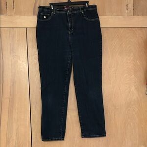 Gloria Vanderbilt Dark Blue Straight Leg Jeans